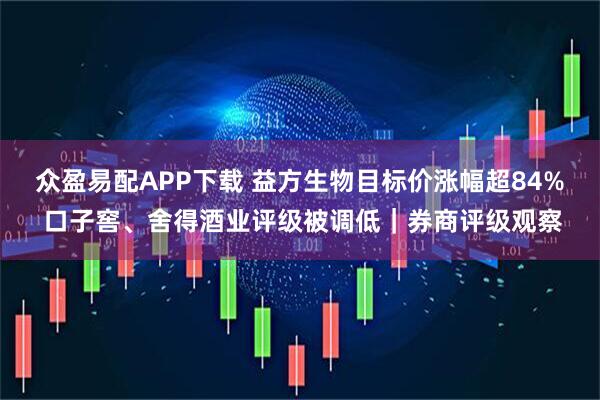 众盈易配APP下载 益方生物目标价涨幅超84% 口子窖、舍得酒业评级被调低｜券商评级观察